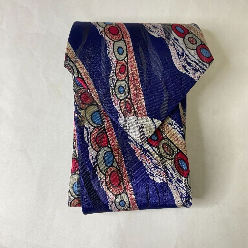 #6604 Halston Original Multicolored Mens Necktie, Tie
